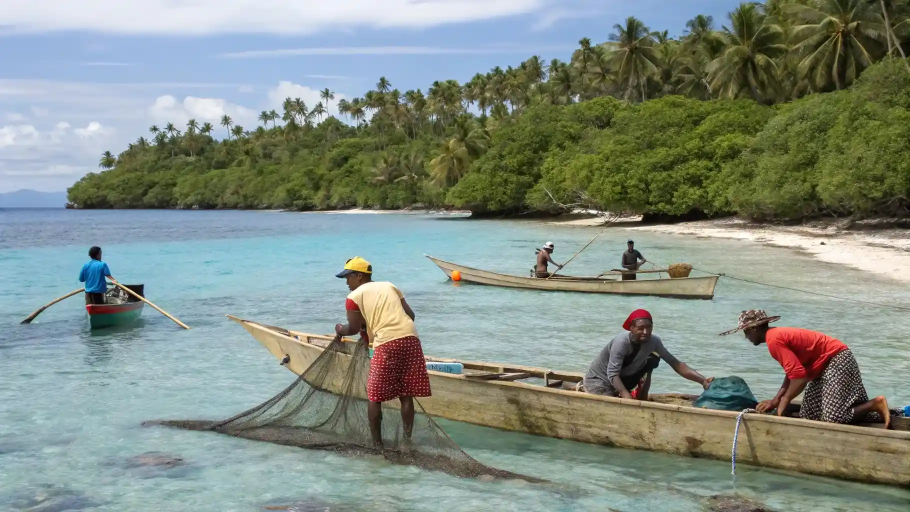 Traditional fishing expeditions with local communities in Morotai island
